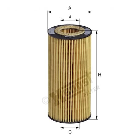 Hengst Oil Filter, E17Hd57 E17HD57